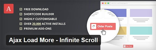 اسکرول بی نهایت در وردپرس - افزونه ajax load more - infinite scroll