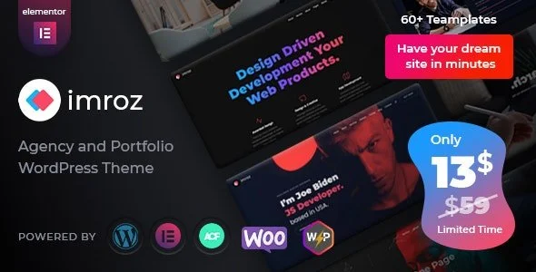 دانلود قالب نمونه کار Imroz برای وردپرس